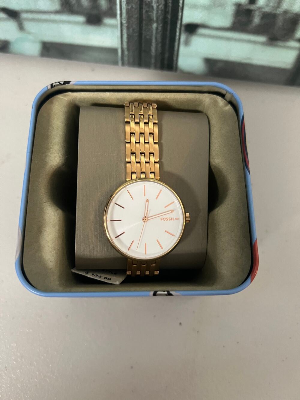 Fossil Hutton Rose Gold Ladies Watch BQ3463
